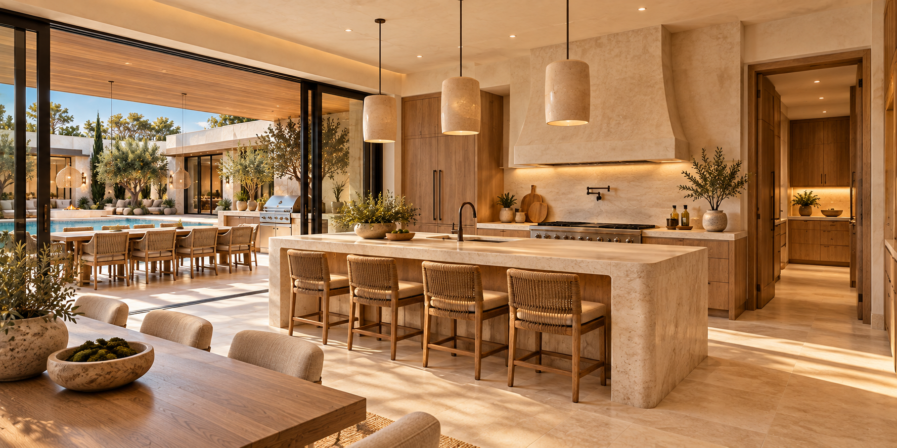 Coming soon Maistro Homes kitchen and courtyard