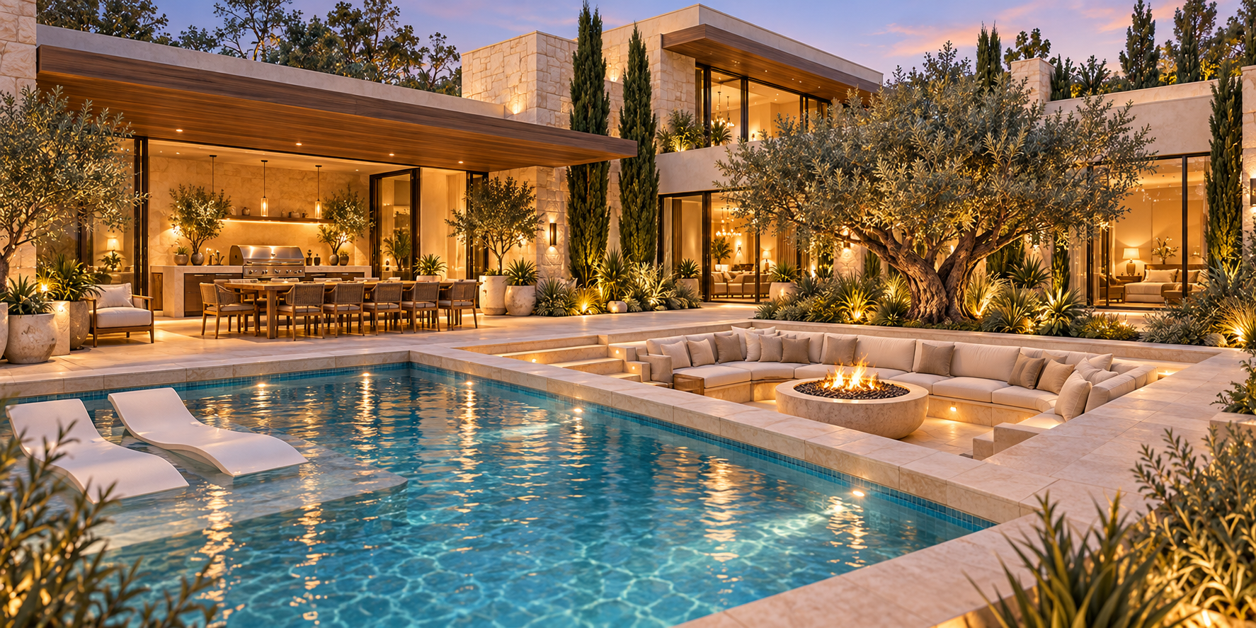 Coming soon Maistro Homes residence with pool and outdoor living